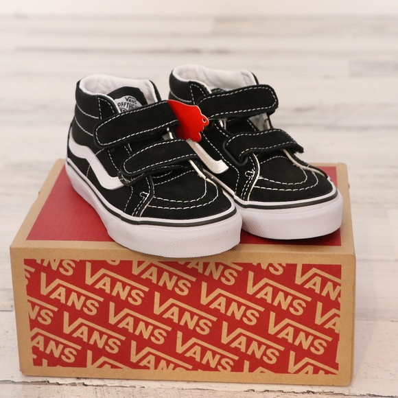Vans Kids Sk8 Mid Reissue V Sneaker Black True White, 11.5 - Picture 4 of 8